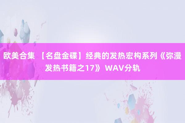 欧美合集 【名盘金碟】经典的发热宏构系列《弥漫发热书籍之17》 WAV分轨