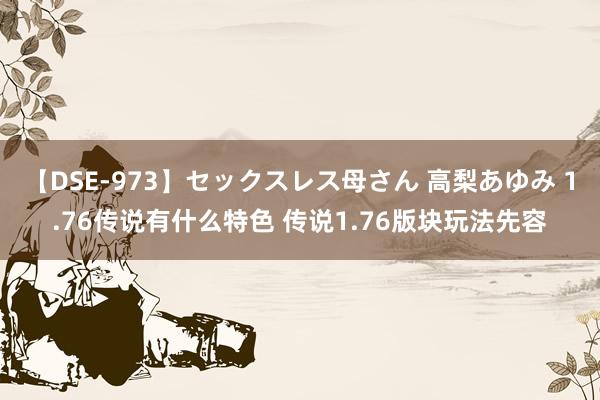 【DSE-973】セックスレス母さん 高梨あゆみ 1.76传说有什么特色 传说1.76版块玩法先容